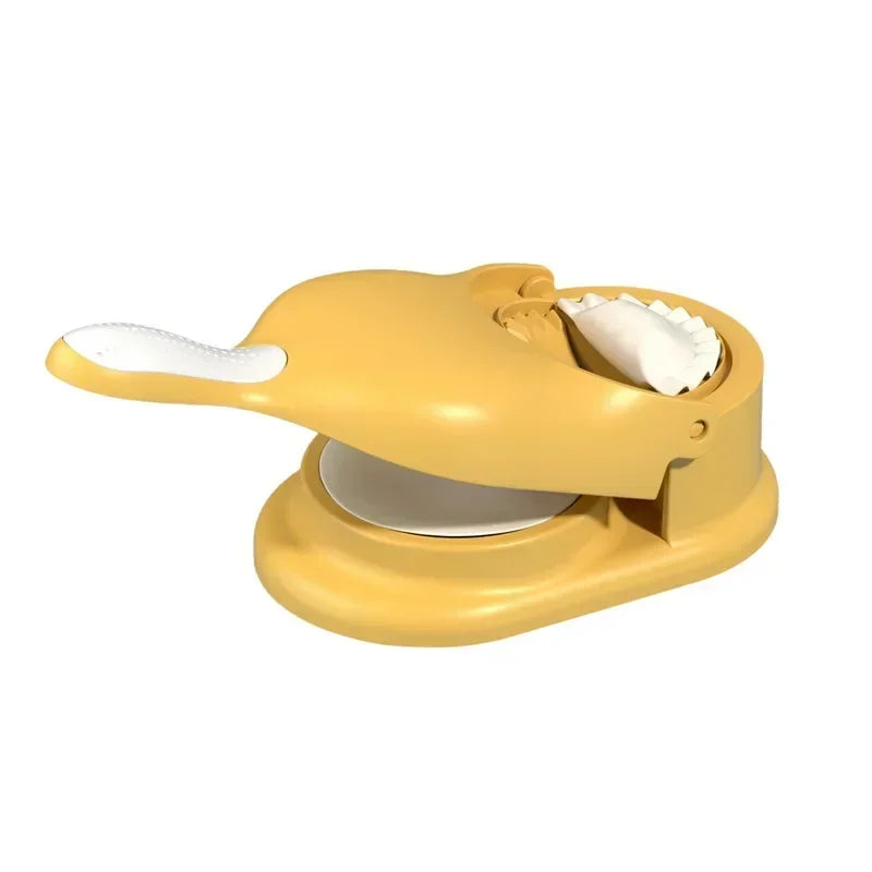 2 In1 Dumpling Maker DIY Wrapper Presser Dough Pressing Ideal Home Qme Yellow
