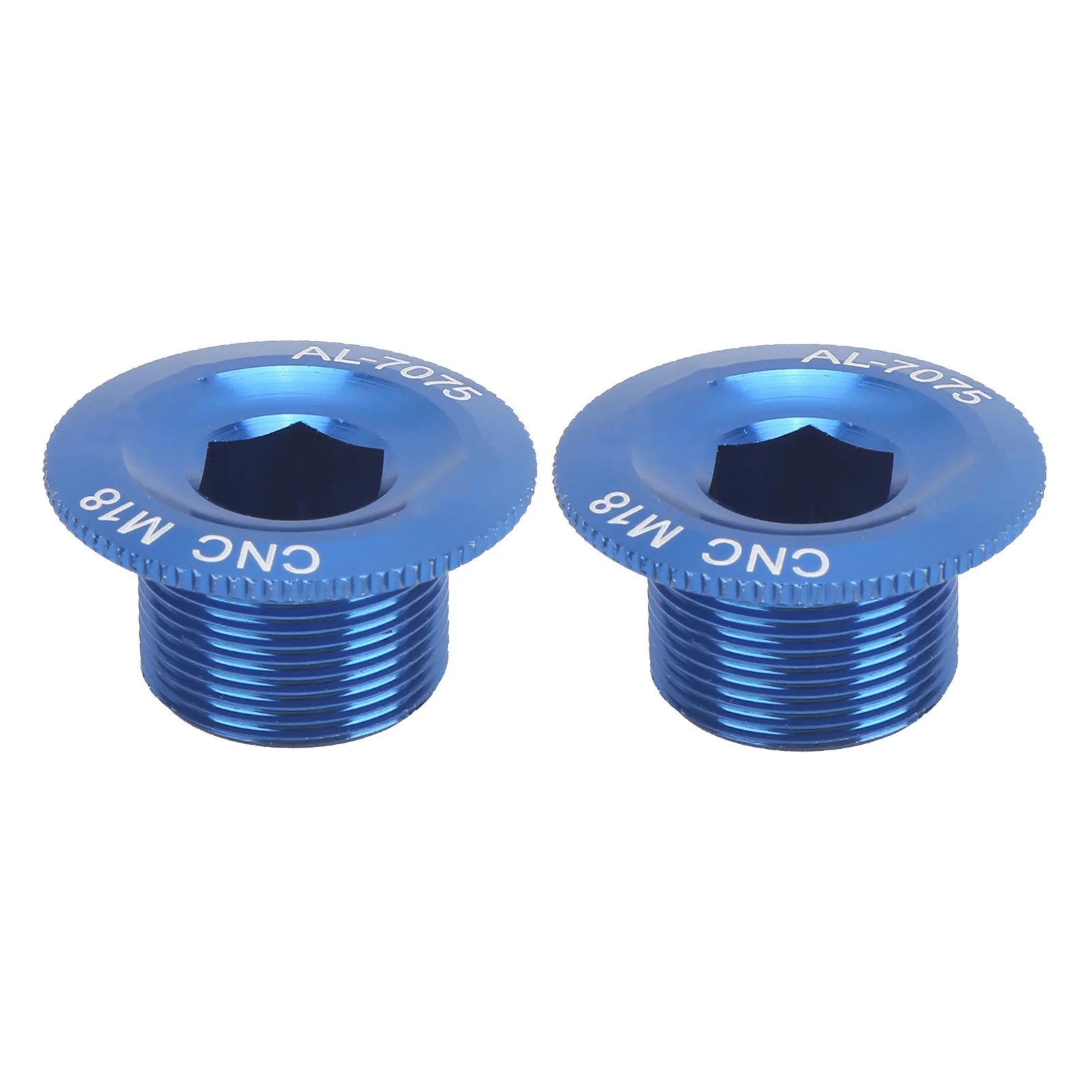 Mountain Bike Crank Arm Fixing Bolts Aluminum Alloy Crank Cover Screw Crank Cover Crank Arm Fixing Bolts Qme Blue
