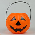 Halloween Multi-color Pumpkin Bucket Portable Plastic Candy Basket Trick Or Treat Kids Gift Packaging Halloween Party Ornament Qme Orange One Size