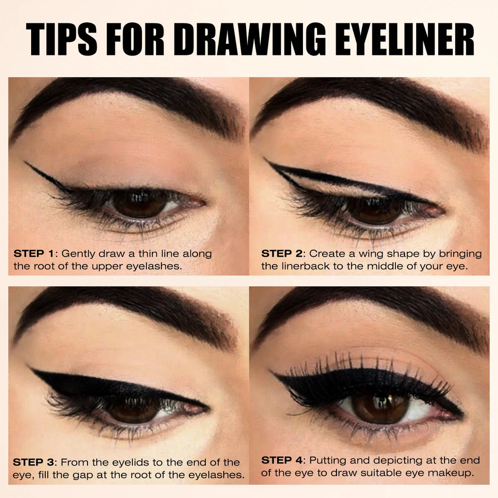 1 Pc Balck Eye Pencil, Natural Enlarge Your Eyes, Long-lasting, Create Perfect Eyeliner, for All Skin Types, Easy To Use Qme