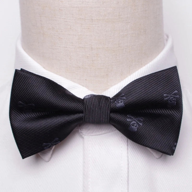 Bow Ties Butterfly Party Wedding Men Tie Black Adjustable Bowknot Qme A10