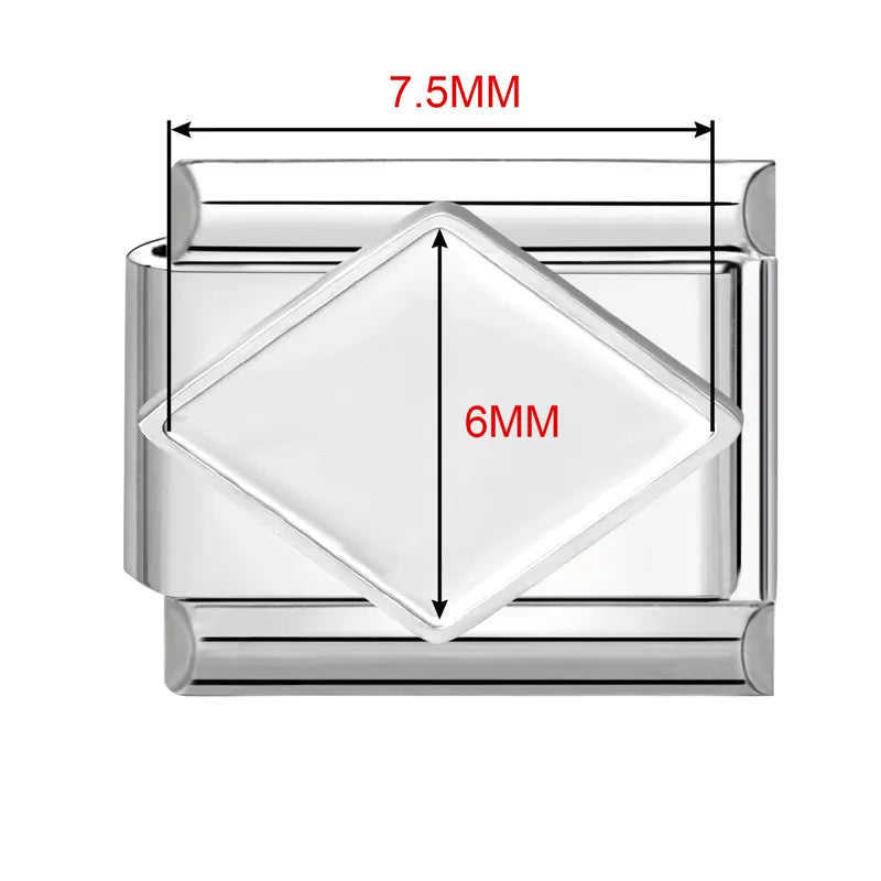 2026 New Stainless Stee Bracelet Italian Charms DIY personalized photo picture frame creation titanium splicing module bracelets Qme Style 20