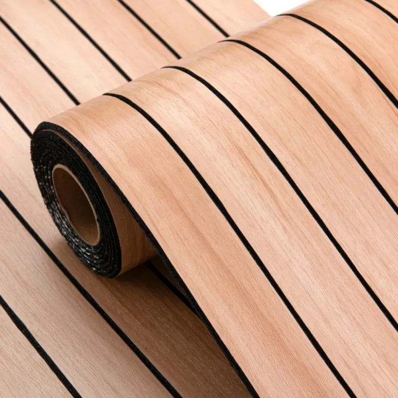 3D Wooden Grid Pattern Wall Panels Waterproof and Durable Wallpaper DIY Peel and Stick Wall Stickers for Home Decoration Qme