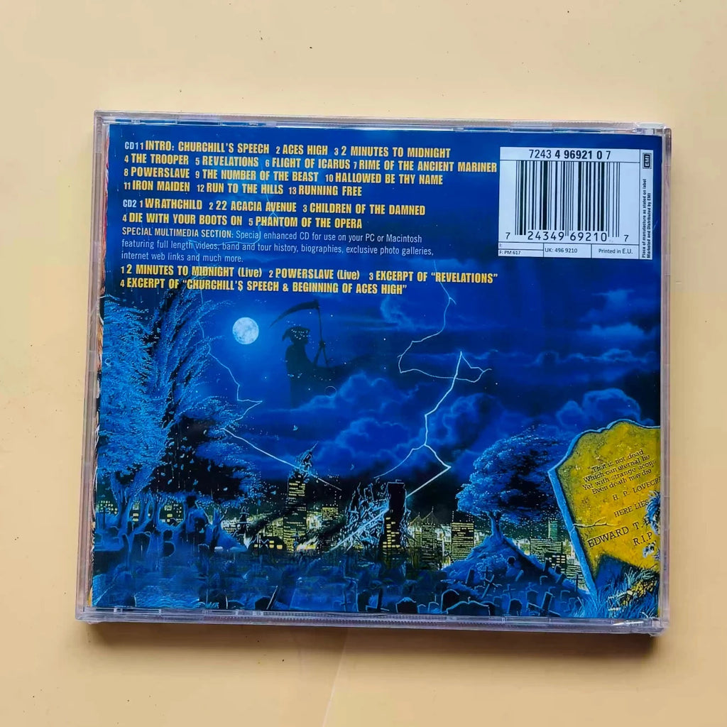 Classic Heavy Metal Jewel Case CD Set, Fast Riff Live Tracks for Audiophile Dynamic Test & Live After Death Metal Collection Qme