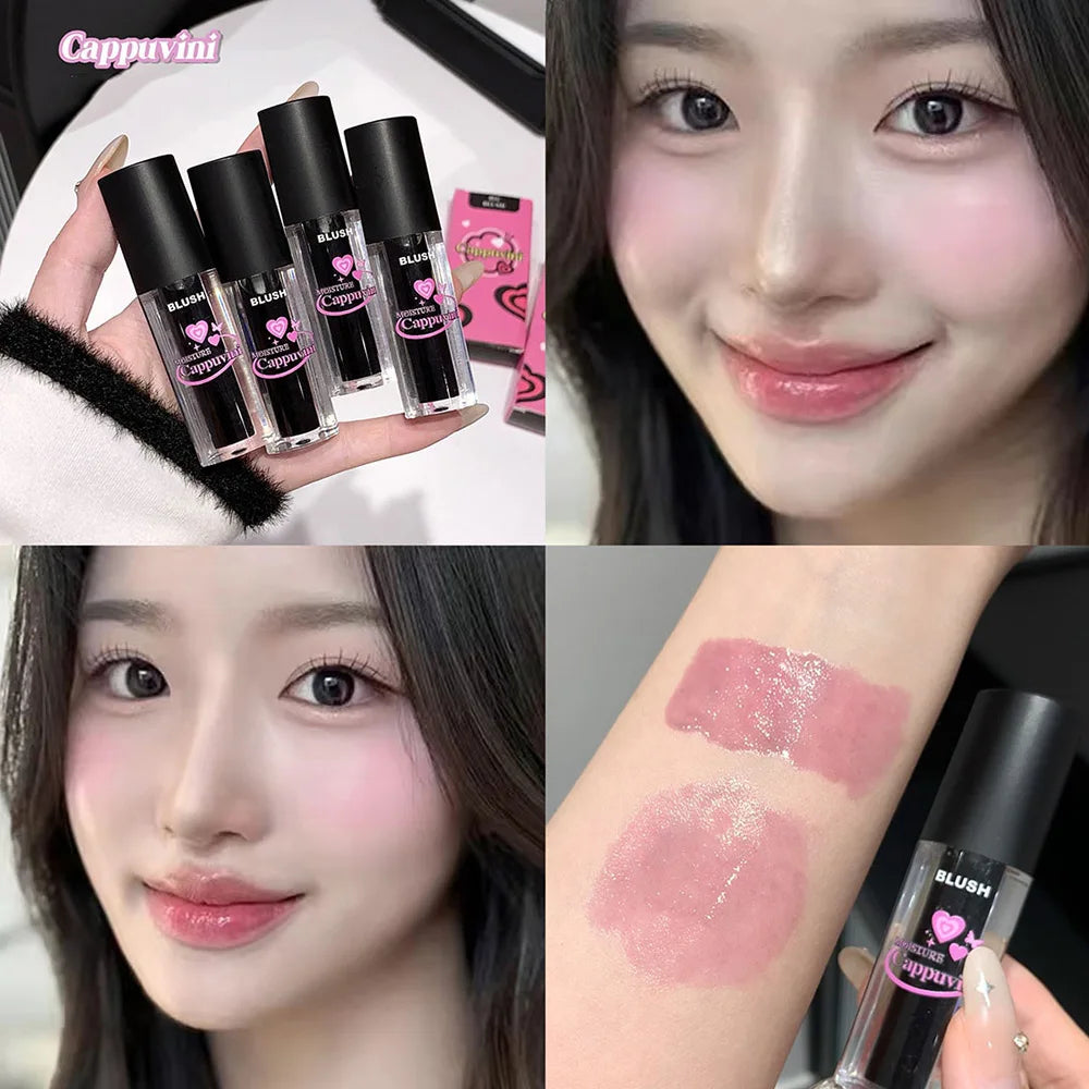 Cappuvini Peach Heart Bubble Warm Change Blush Natural Appearance Qme CP268