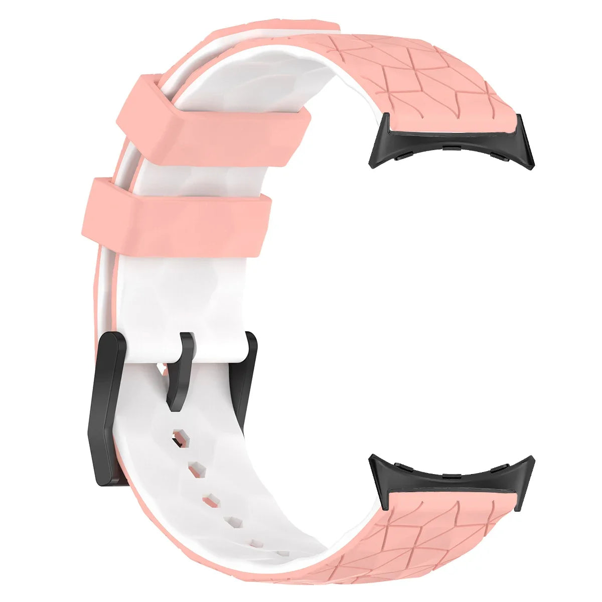 Silicone Strap for Google Pixel Watch 2 Watch Strap Bracelet correa Replacement for Google Pixel Watch 1 41mm Sport Band Qme Pink White for pixel watch 2