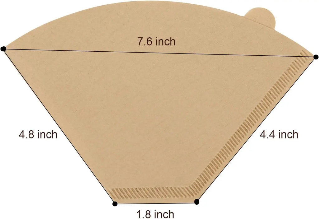 4 Cone Coffee Filters 8-12 Cup Disposable Filter Pour Over Drip Maker Qme