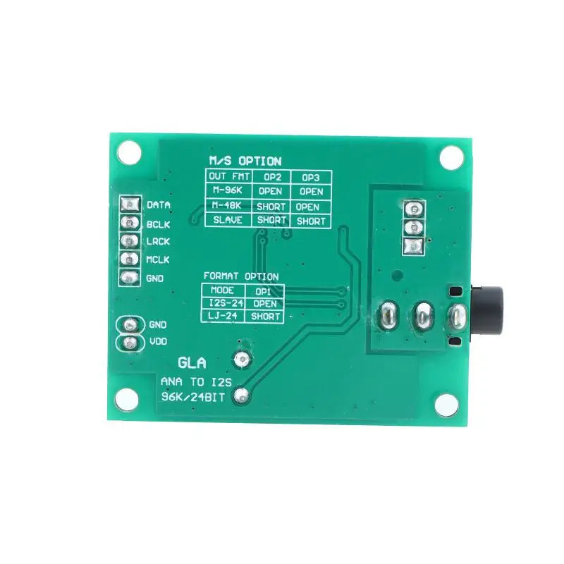 PCM1808 Audio ADC Converter Module Stereo Analog I2S Signal Adapter Qme