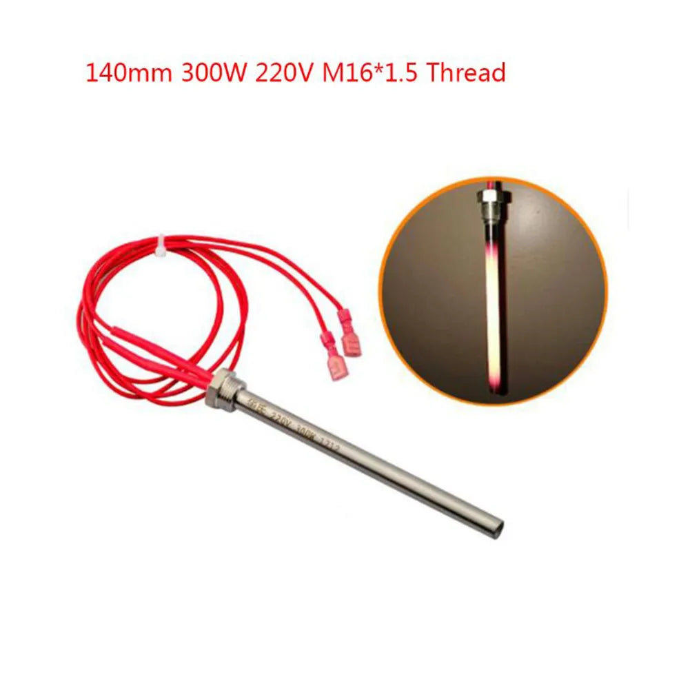 220V Igniter Hot Rod Lgniter Hot Rod Wood Pellet Heating Tube Fireplace Grill Stove Part 300W / 350W Fireplace Parts Replacement Qme 140x10mm