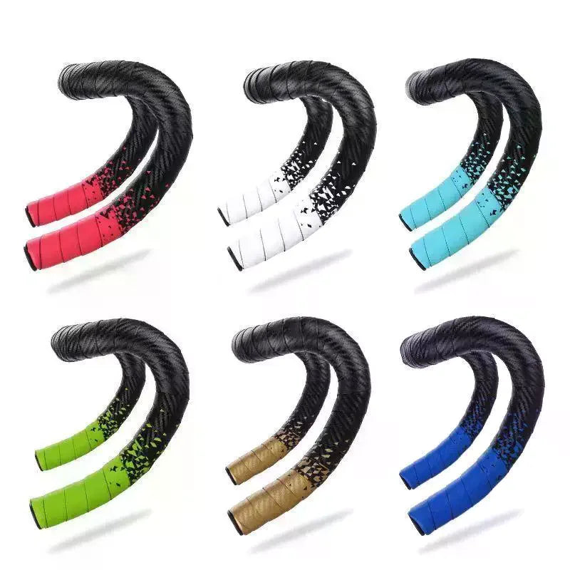 1Pair Anti-vibration Bike Handlebar Tape Non-slip PU EVA Bicycle Qme