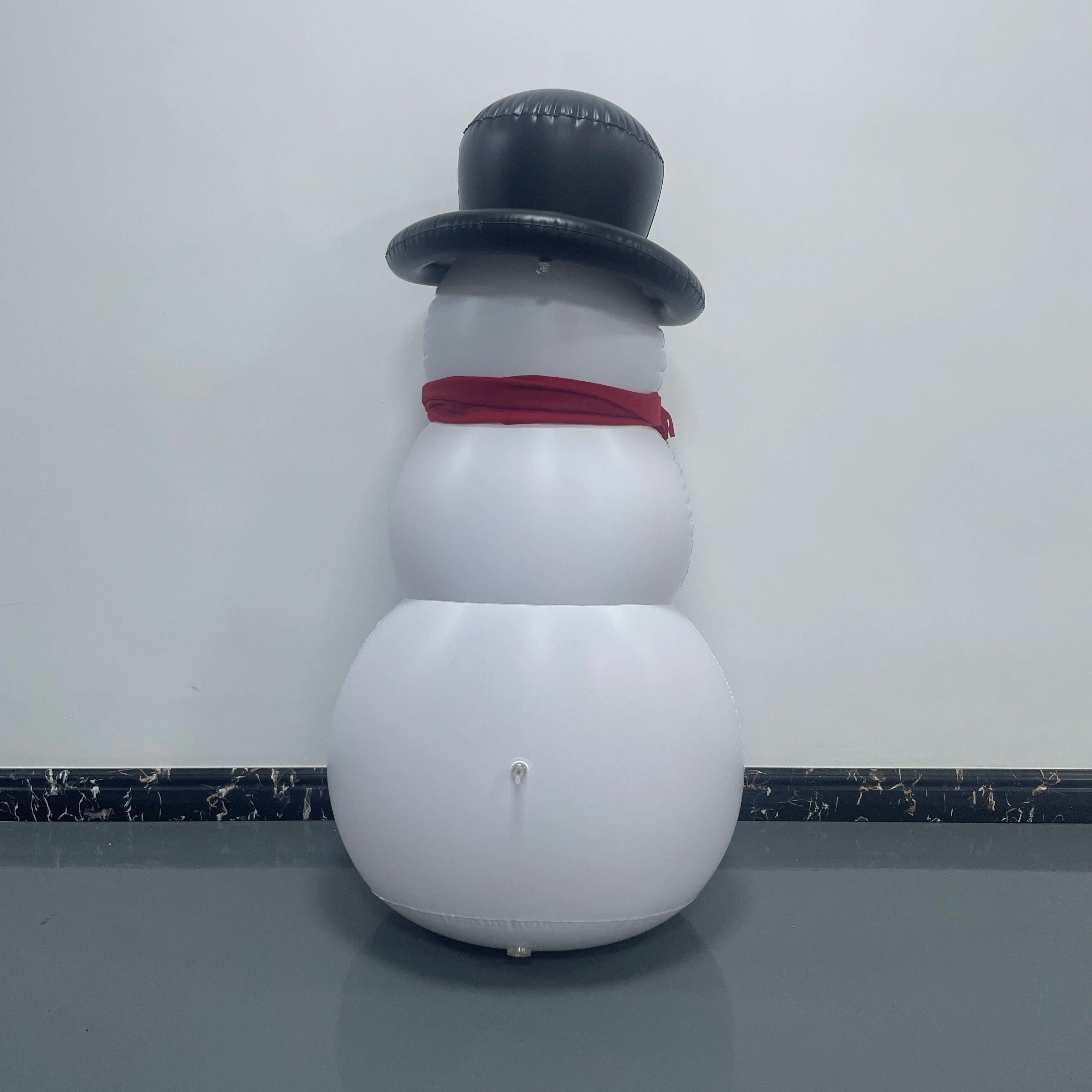 Inflatable PVC Glowing Snowman And Santa Claus Christmas Decorations Outdoor Yard Lighting Air-filled Sturdy Christmas Ornaments Qme