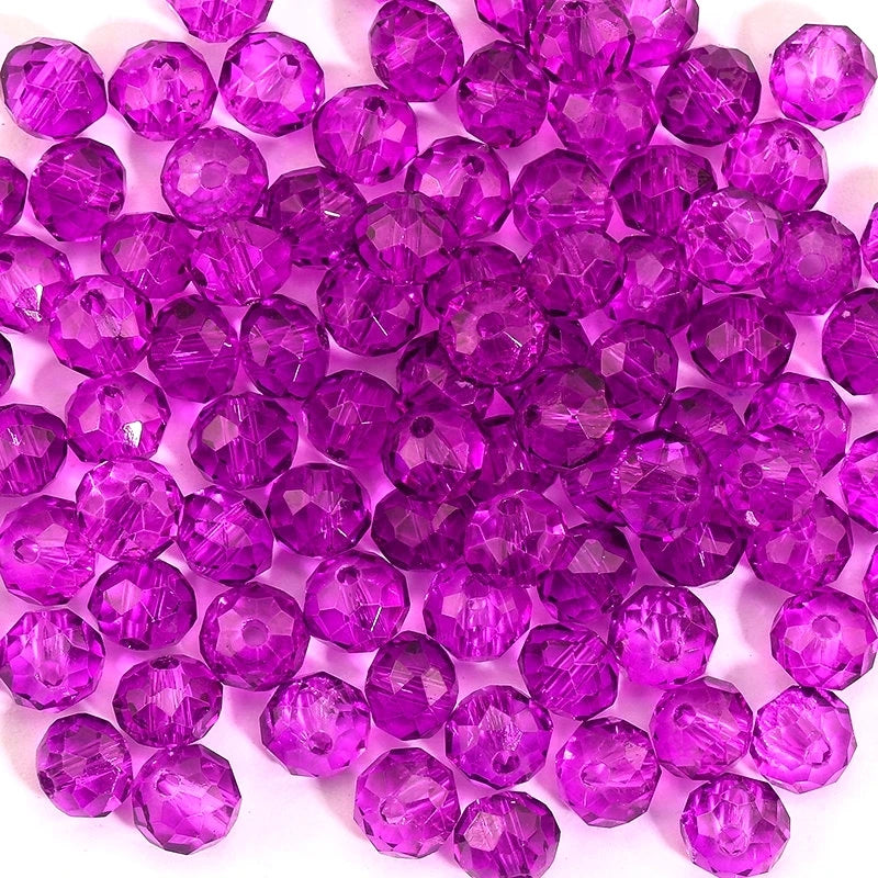 3*4mm 4*6mm Rondelle Faceted Loose Spacer Glass Beads Crystal Round Beads for Jewelry Making DIY Necklace Bracelet Accessories Qme 12 4x6mm-100pcs