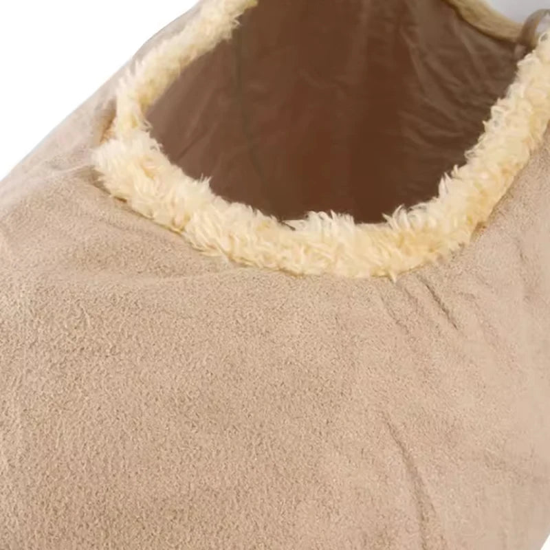 Pet Cat Plush Tunnel Foldable Suede Channel Toy for Self Entertainment and Relaxation Cat Toy Suitable for Cats to Play at Home Qme