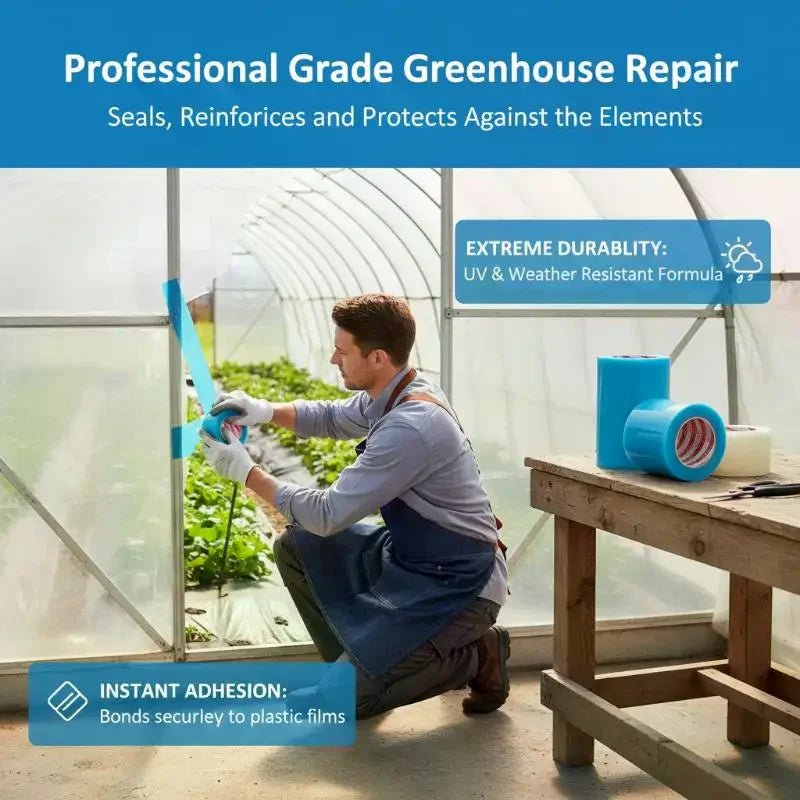 Greenhouse Repair Tape Strong Adhesion Waterproof UV Resistant High Toughness For Agricultural Film Repair Garden Tool Supplies Qme