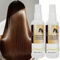 2 Pack GZE Collagen Keratin Hair Serum For Silky Hair Deep Conditioning Hydrating Repair Split Ends Anti-Breakage Qme Collagen Keratin