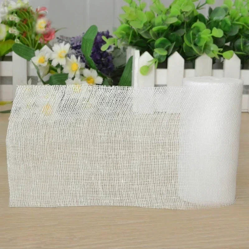 5 Rolls PBT Elastic Bandages Outdoor Emergency First Aid Bandages Breathable Mesh Bandages for Fractures Outdoor First Aid Tools Qme