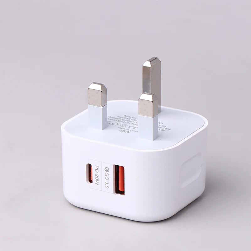 USB C Charger Laptop PPS Fast Charge Dual Port Charging European Qme A3