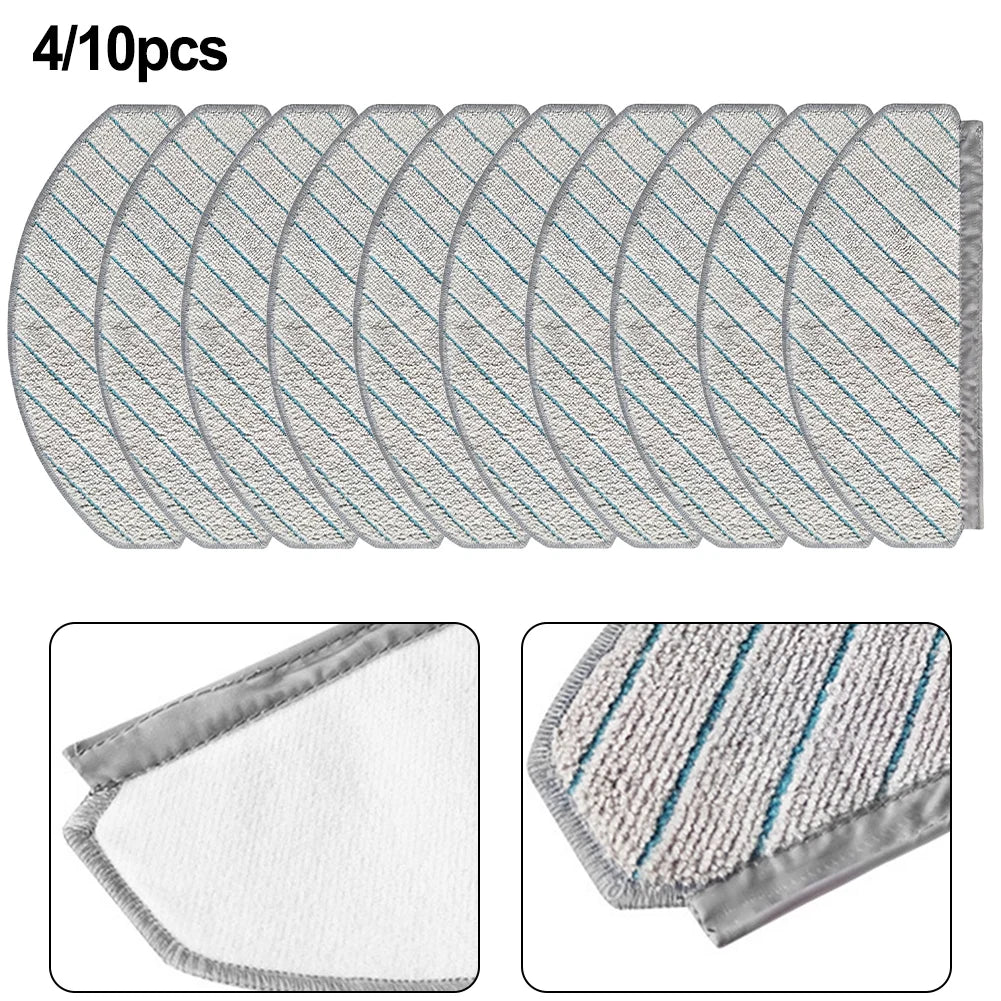 4/10pcs Mop Cloths For ECOVACS For DEEBOT N20/N20 PLUS/N20 Pro Plus Vacuum Cleaner Replacement Accessories Qme