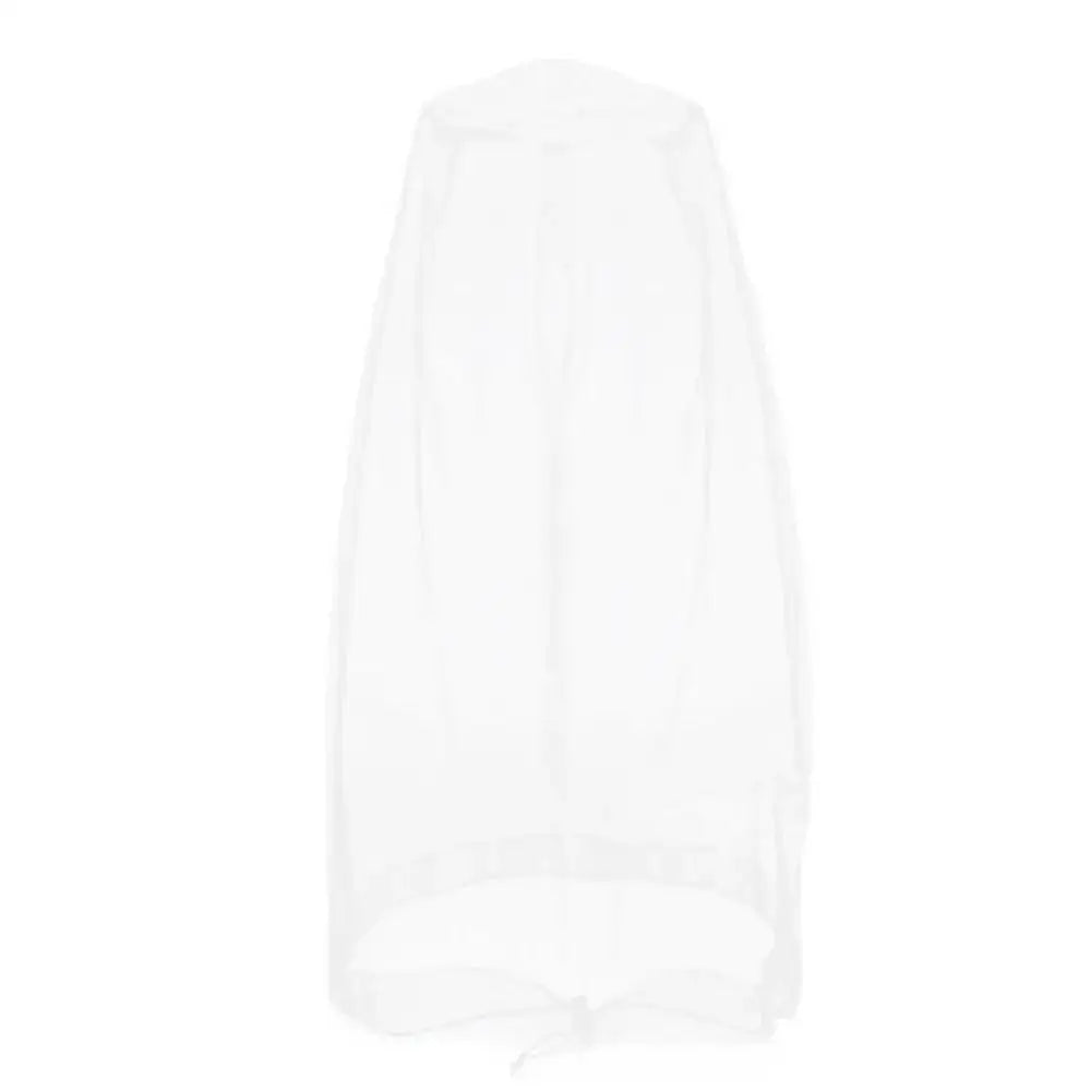 Lightweight Breathable Mesh Mosquito Head Net Anti-Mosquito Insect-Proof Hat Cover for Outdoor Camping Fishing Qme White 44x50cm