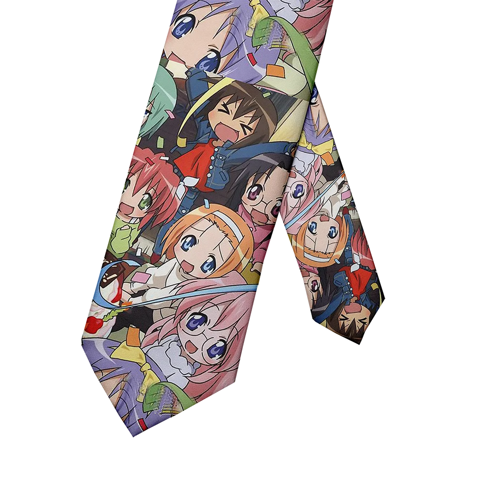 Anime Cartoon Printing Men's Tie Unisex Casual Creative Novelty Qme