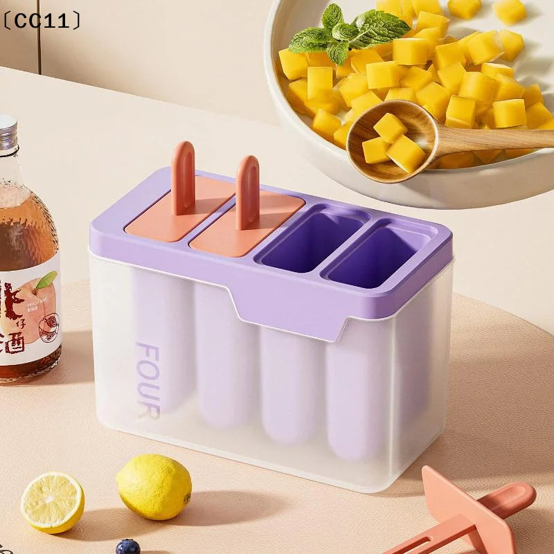 Popsicle Sorbet Mold Food Grade Household Making Abrasive Tools Lid Qme
