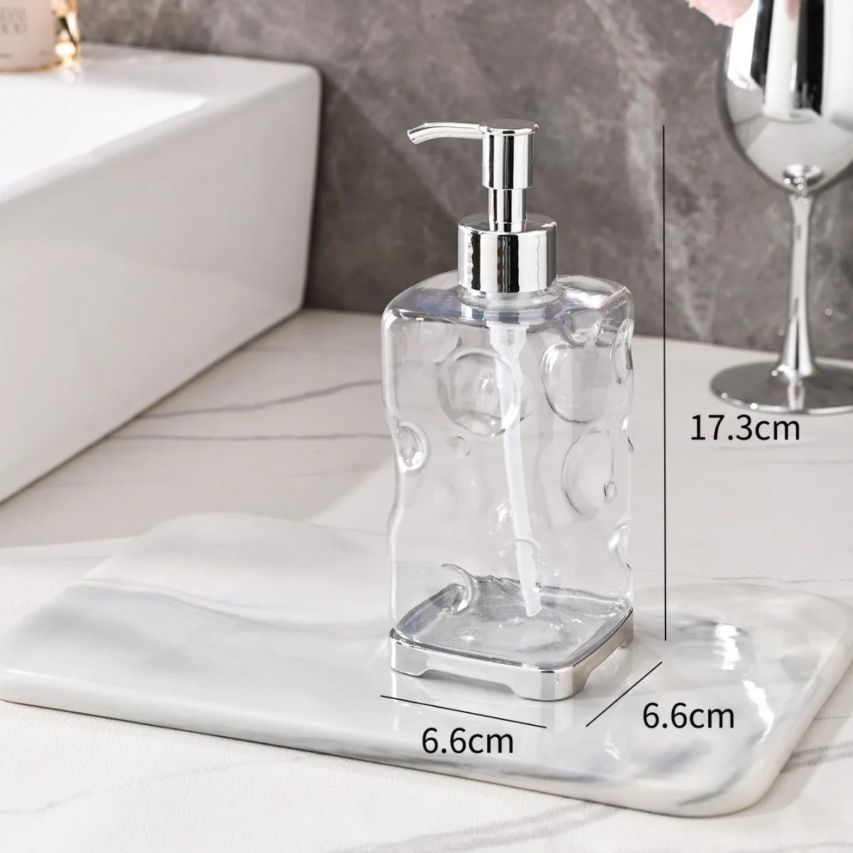 2-Piece Press-type Travel Dispenser Bottle,Foaming Bottle for Bathroom Shampoo Shower Gel Hand Soap,Toiletries Storage Container Qme TWhiteCheese--Square 2PCS