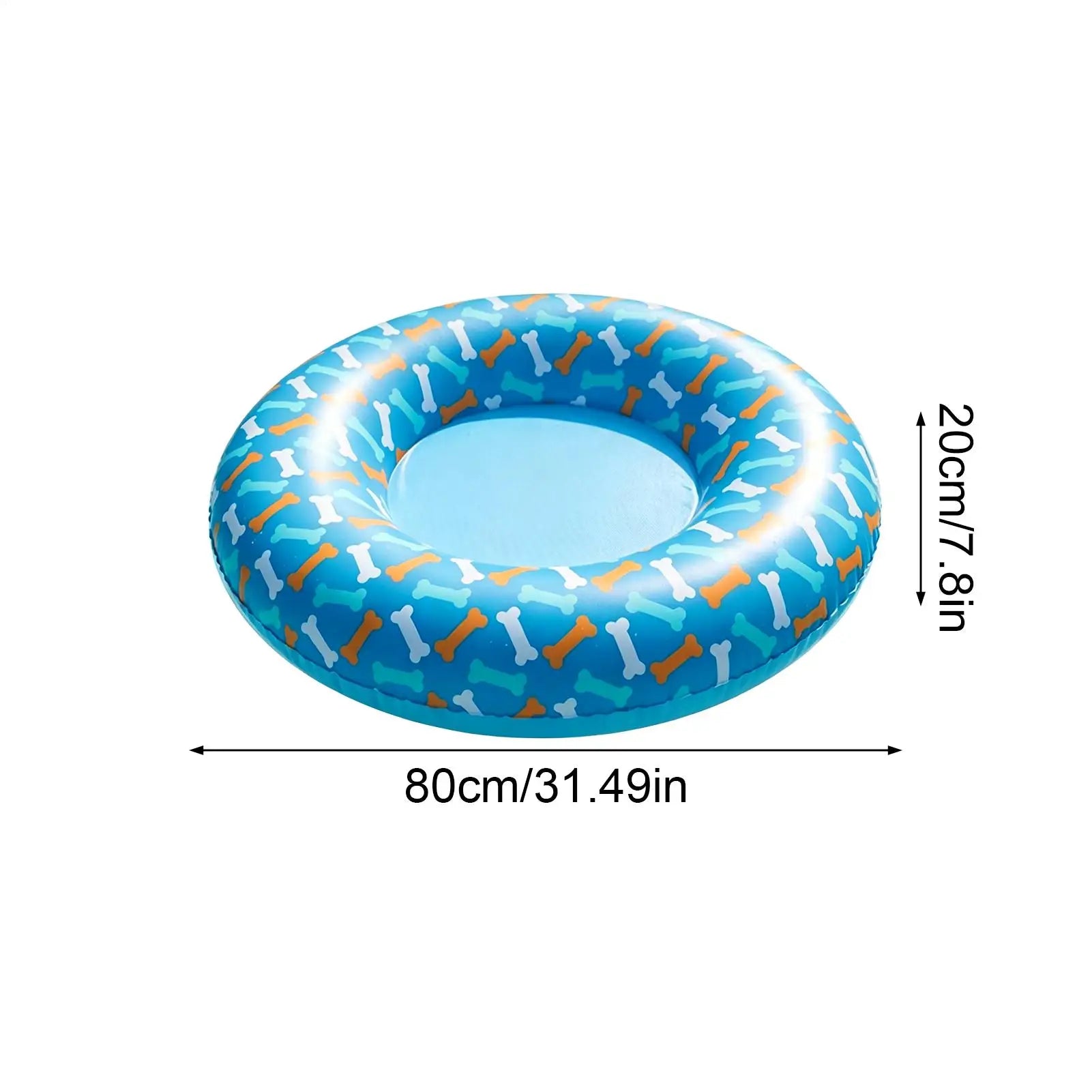 Dog Float PVC Leak-Proof Inflatable Anti-Slip Dog Pool Raft For Lake Beach Games Water Party Pond Small And Medium Breeds Qme