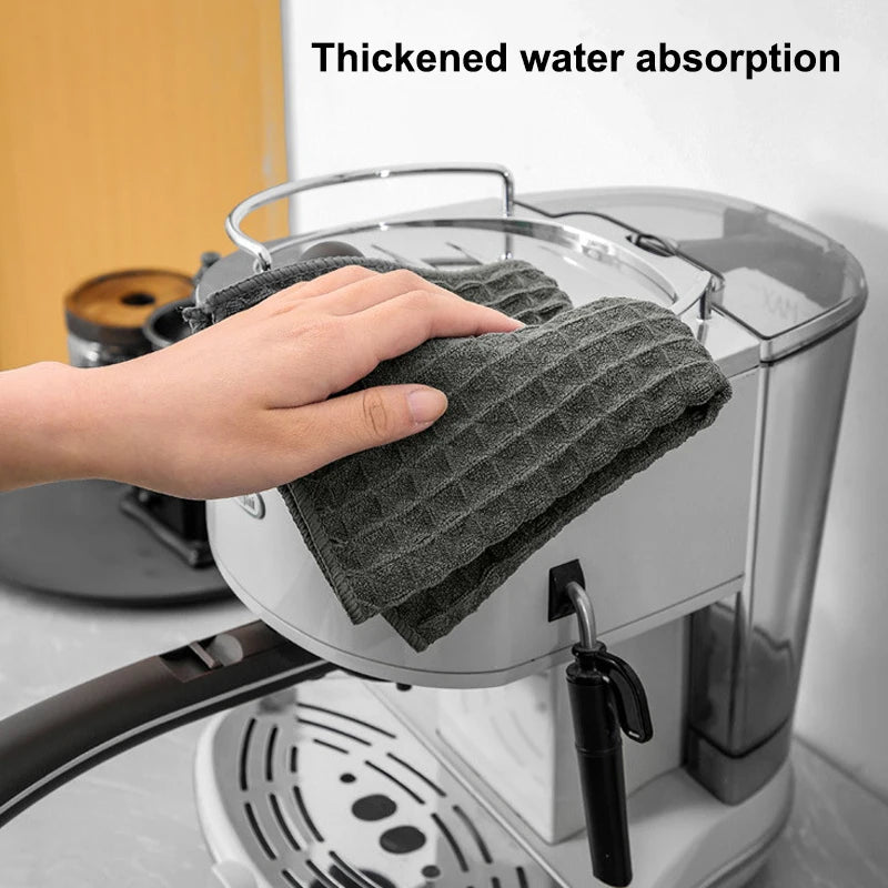 Absorbent Barista Bar Towel Coffee Machine Special Rag No Lint Square Qme