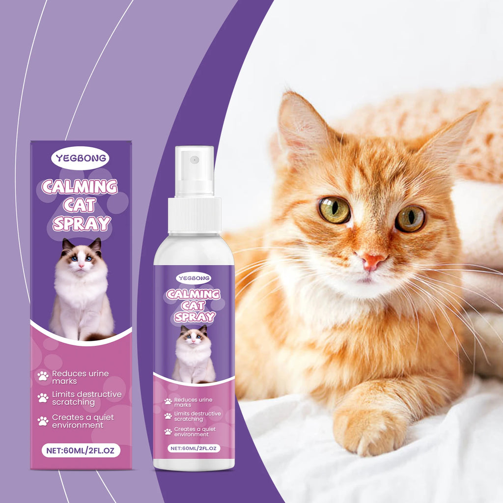Pet Inducing Agent Prevent Scratching Soothing Emotions Relief Stress Anti-Anxiety Natural Pets Calming Spray Training Supplies Qme