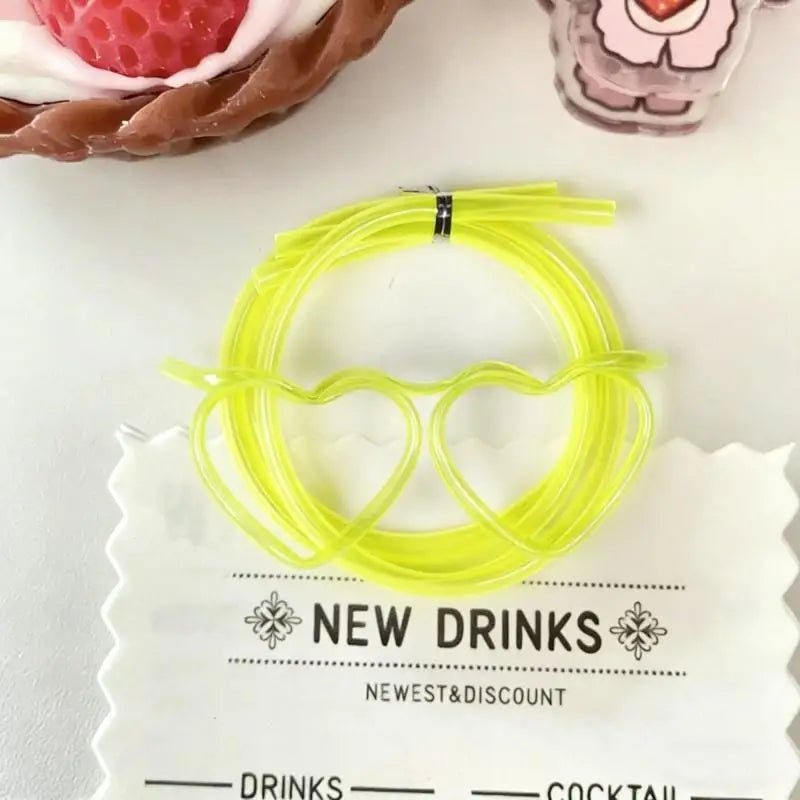Funny Straw Glasses Flexible Drinking Tube Novelty Entertainment Qme 2 Green