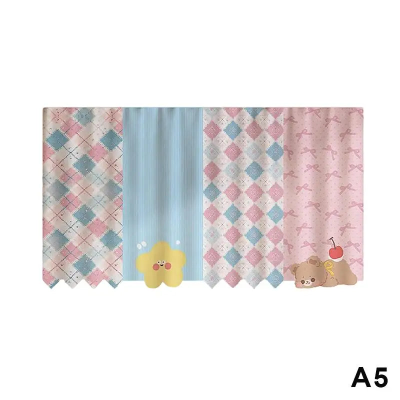 Self-Adhesive Animal Door Curtain Portable Easy No-Drill Multi-Room Use Door Curtain For Door, Window, Kitchen, Basement Qme A5
