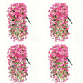 2/4Pcs Versatile Outdoor UV-Resistant Artificial Morning Glory & Eucalyptus Hanging Decor Perfect For Home Garden And Weddings Qme A2