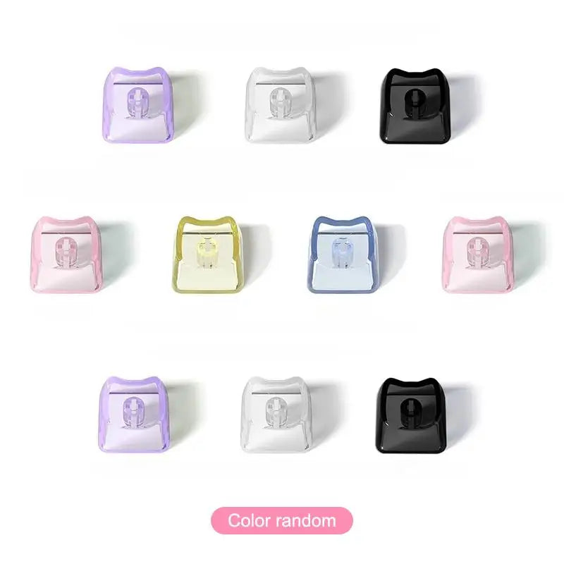 10 Cute Cat Transparent PBT Keycaps 1U Blank MAO Profile Mechanical Qme 10pcs random