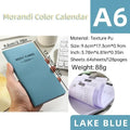A6 2026 Daily Planner Morandi Leather Calendar 64 Sheets 128 Page Qme A1