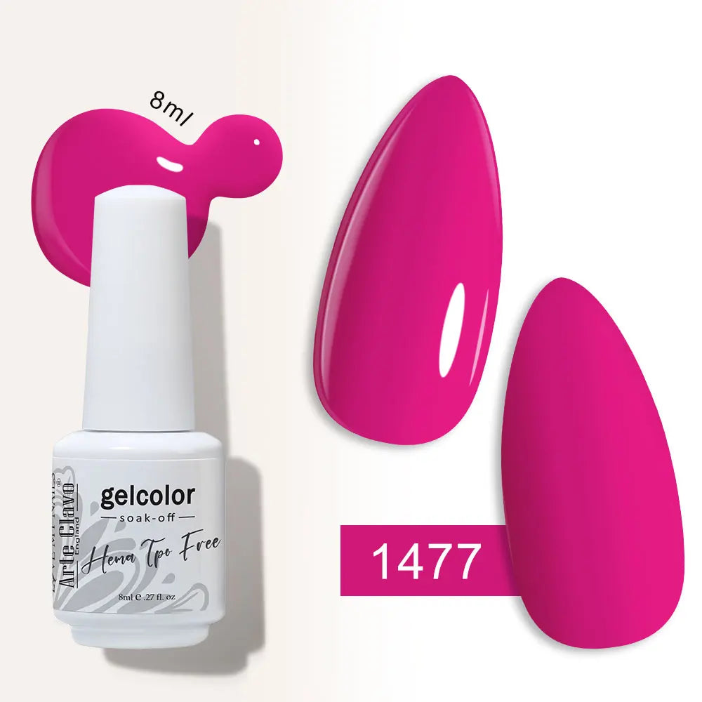 Arte Clavo Semi-permanent Gel Nail Varnish 180 Colors Semipermanent Qme 1477