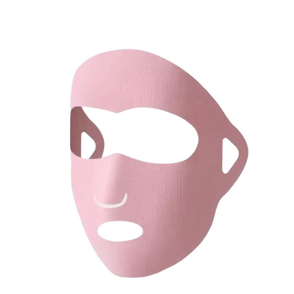 Open Nose Breathable Kids Full Face Mask Mouth Ear-mounted Sport Jaw Qme Pink Full