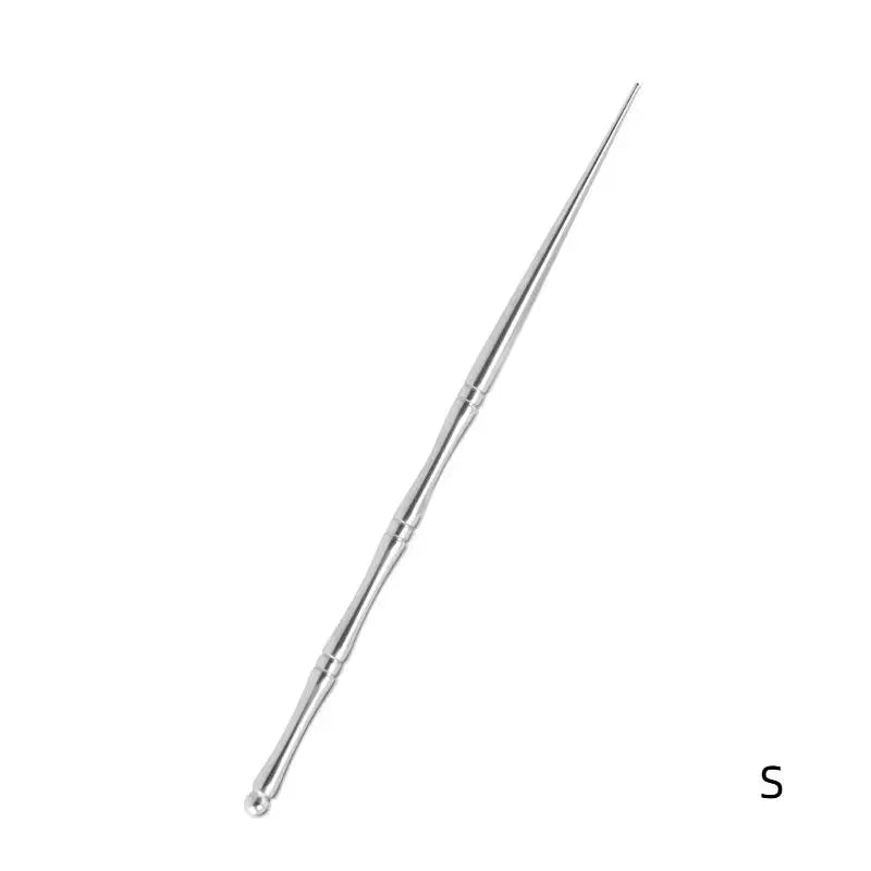 1 Acupuncture Double Head Face Ear Massage Tool Steel Acupressure Pen Qme S A