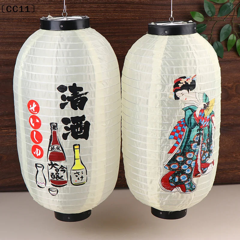 Japanese Lantern Cloth Party Decorative Lanterns Sushi Restaurant Qme