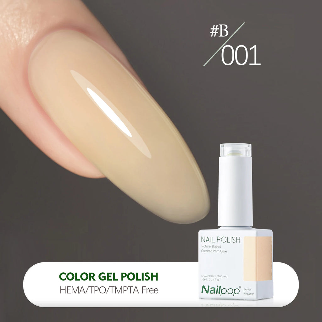 Nailpop Summer Dopamine Gel Polish 20 Colors 8 12 Builder Nail Art Qme B-001 10ml