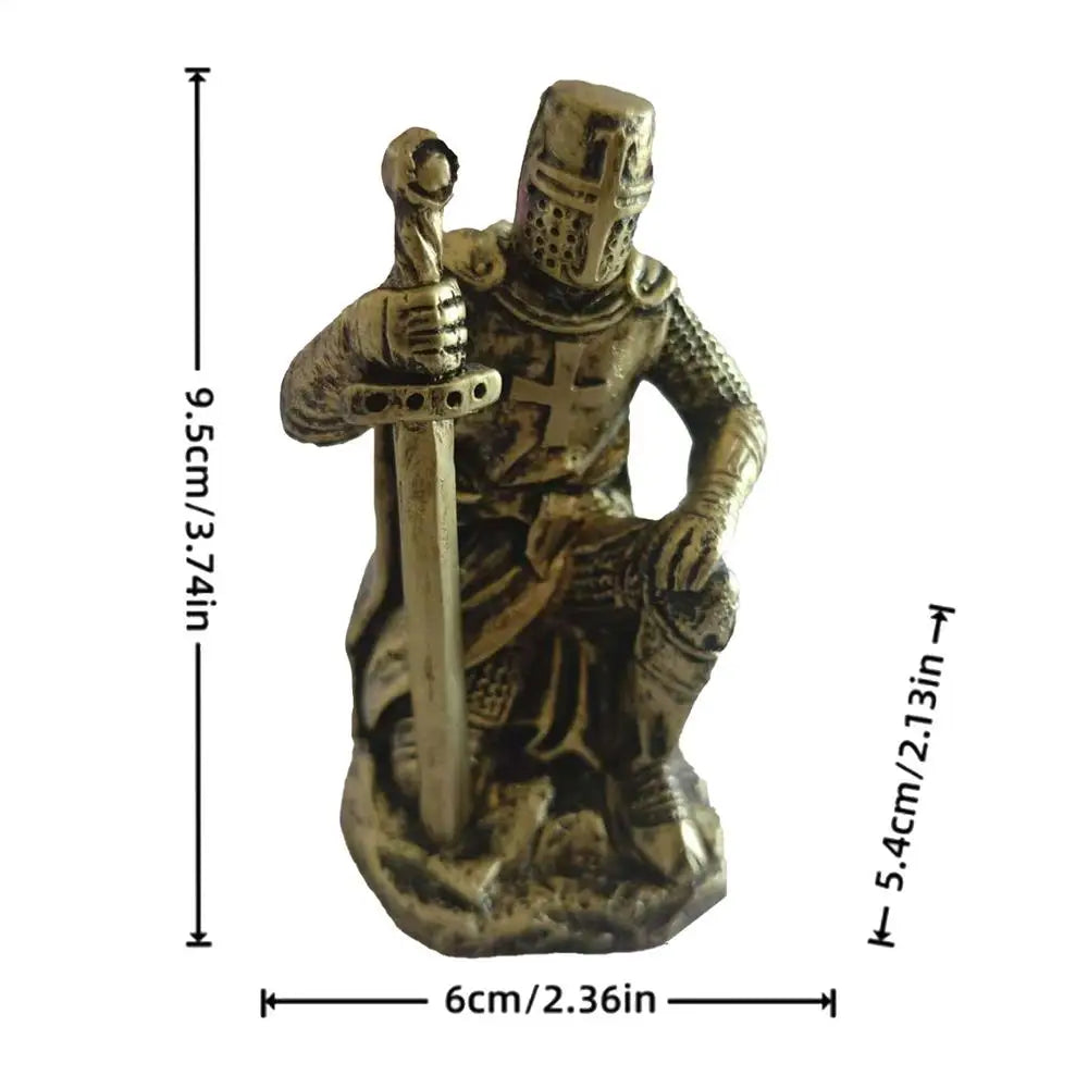 Knight Figure Cool Historical Resin Desktop Miniature Sculpture Qme Silver China Mainland