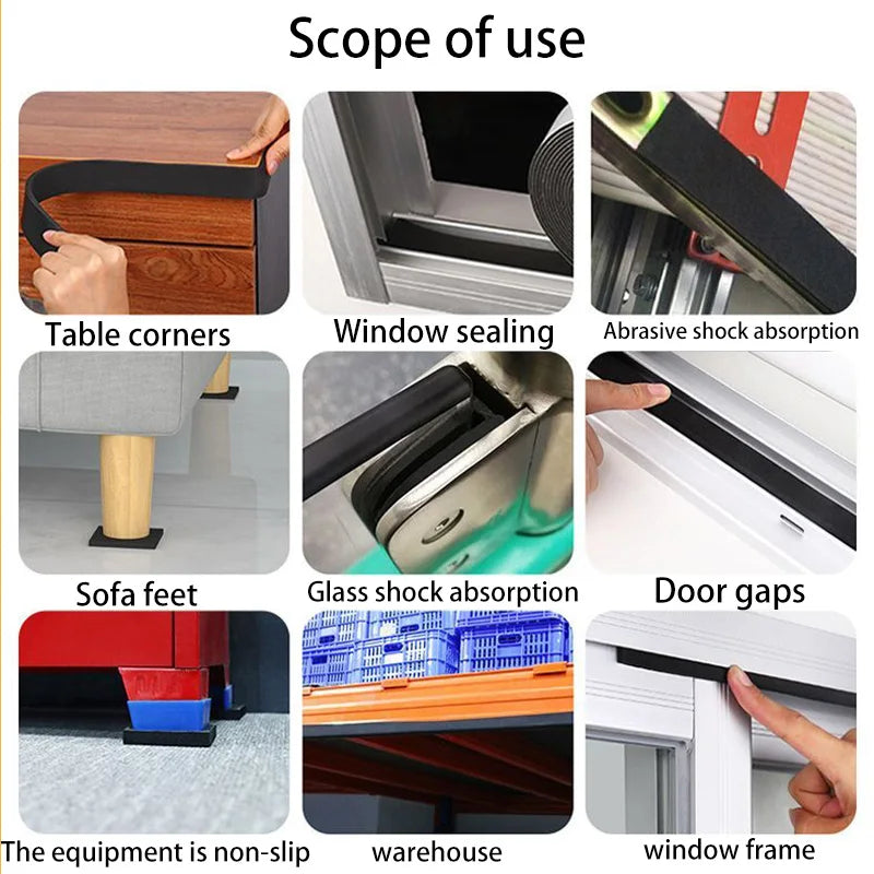 EVA Tape High Tack EVA Foam Tape - Single-Sided, Waterproof, Shockproof, Window Sealant Tape for Industrial Applications Qme