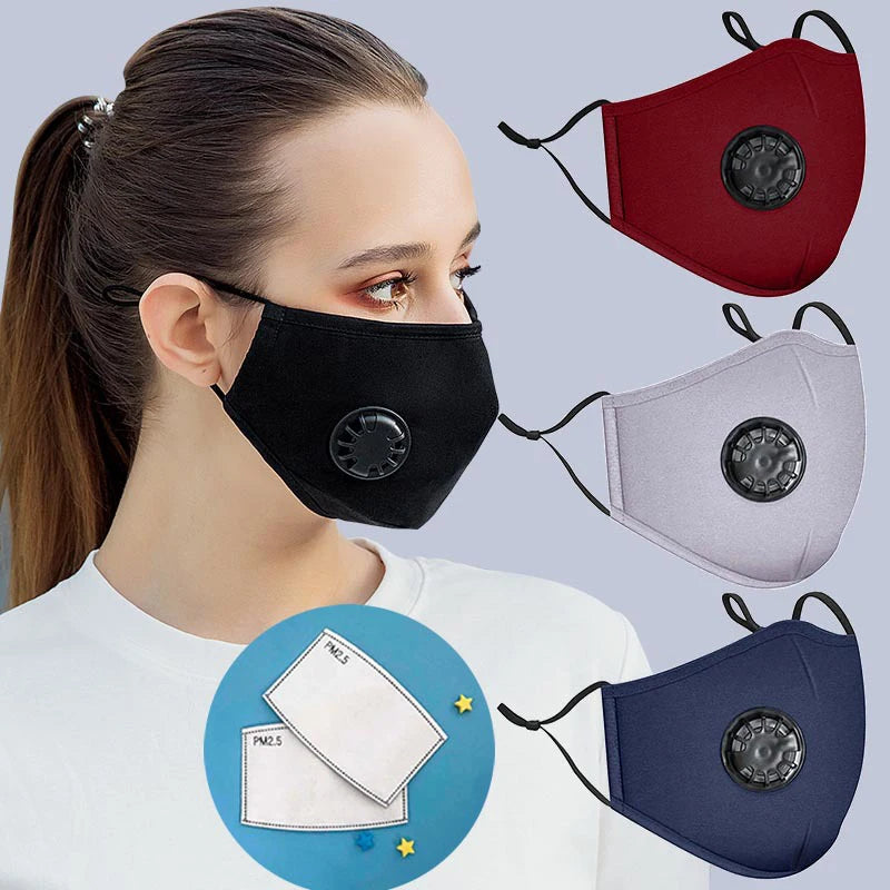 Anti-pollution PM2 5 Dust Masks Washable Reusable Pluggable Gasket Qme
