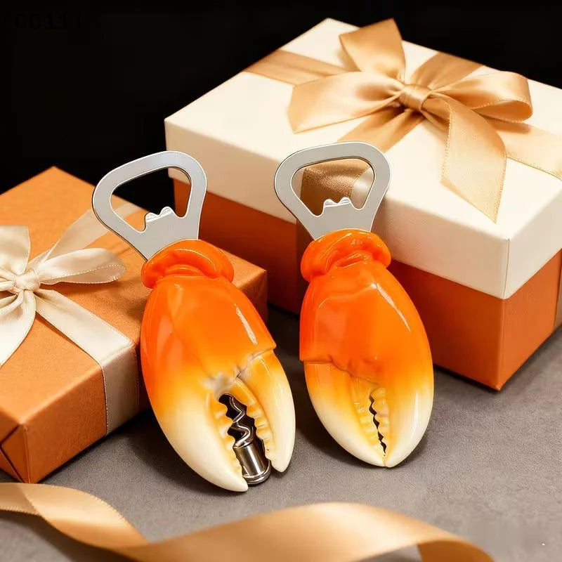 Creative Unique Crab Claw Bottle Opener Magnetic Refrigerator Magnet Qme