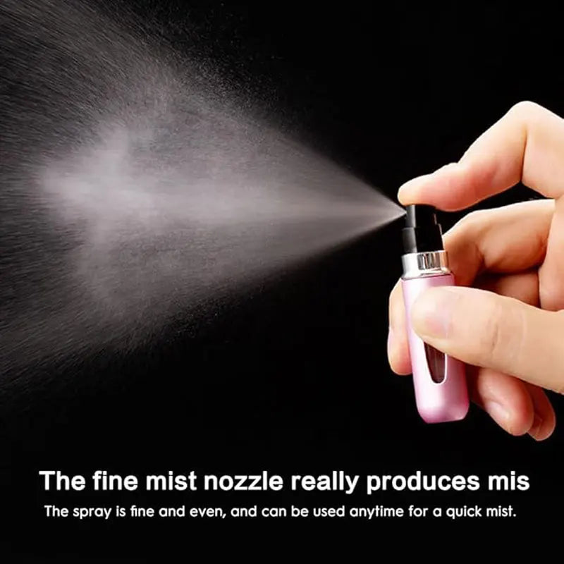Portable 5ml Perfume Atomizer Bottle Refillable Travel Spray Bottle Mini Empty Cosmetic Scent Pump Container Gadget Qme