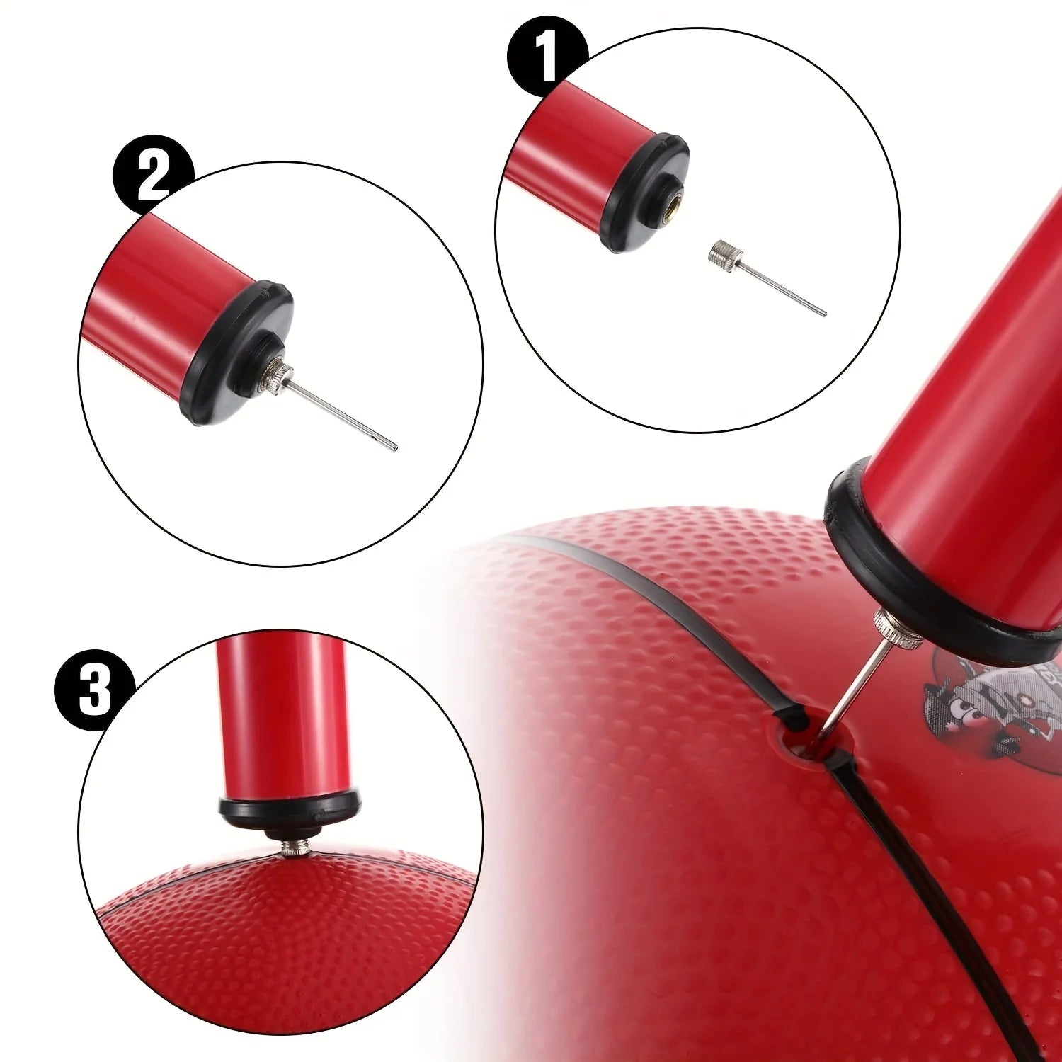 Air pump needle, high-quality inflation needle, suitable for inflating soccer balls, basketballs, volleyballs or rugby balls, Qme