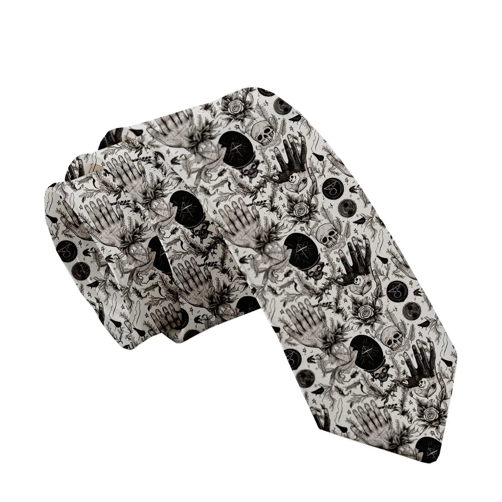 Fashion Skull 3D Printed Tie Art Design Personality Adult Wide Qme style10