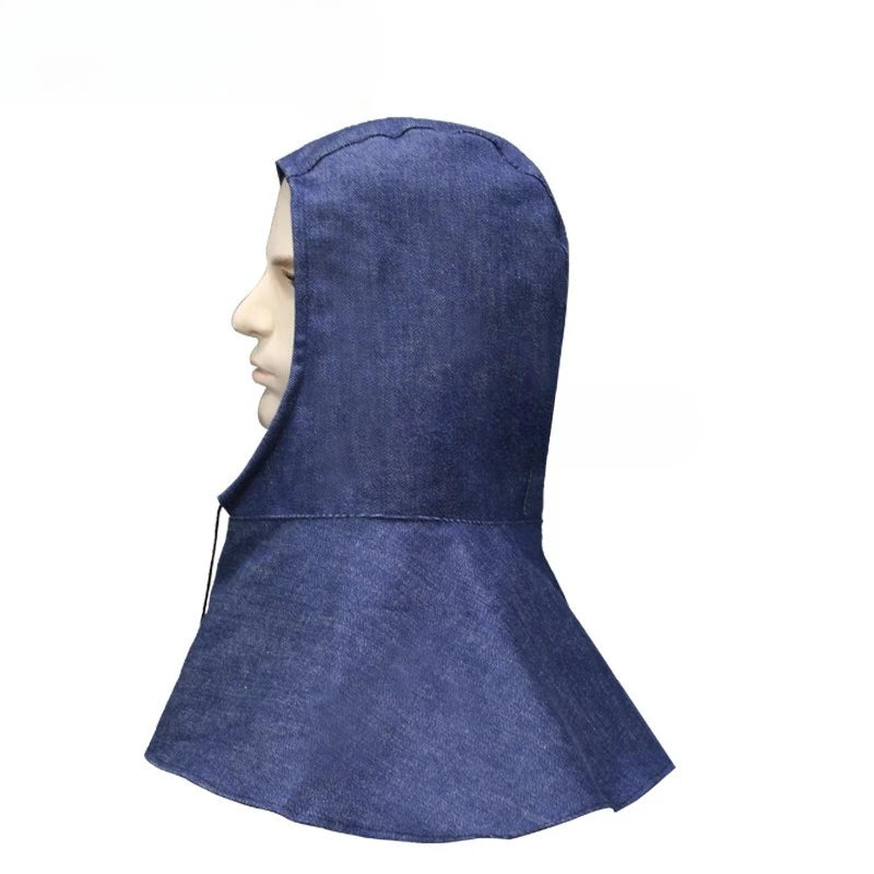 2pcs Adjustable brimless denim shawl hat dust hood grinding and handling special labor insurance equipment Qme