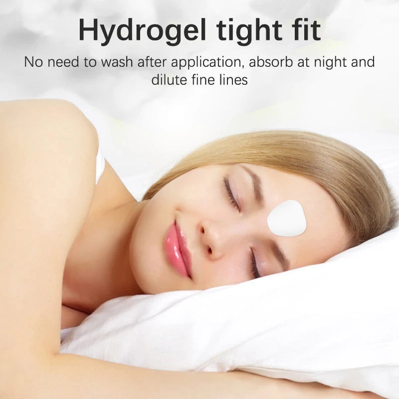 Box Reusable Silicone Anti-aging Patch Forehead Facial Beauty Sticker Qme