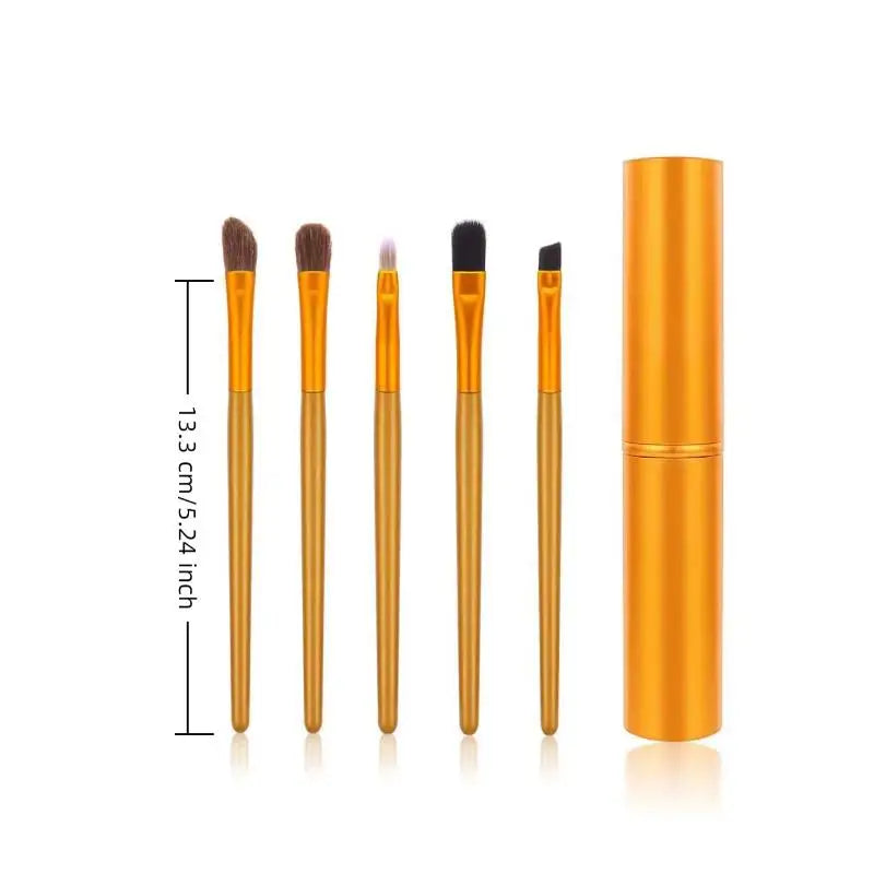 Eye Makeup Brushes Soft Eyeshadow Brush Smudging Eyeliner Storage Tube Qme