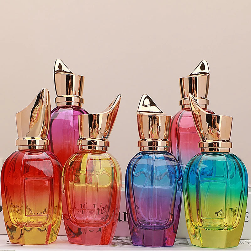 Refillable Glass Perfume Atomizer Portable High-capacity Empty Bottle Qme